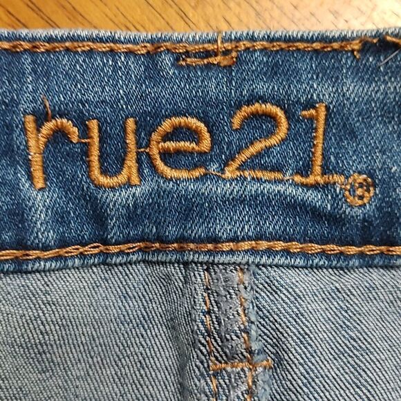 Rue21 High Rise Ankle Super Distressed Jeggings Sz 6 - Picture 10 of 11